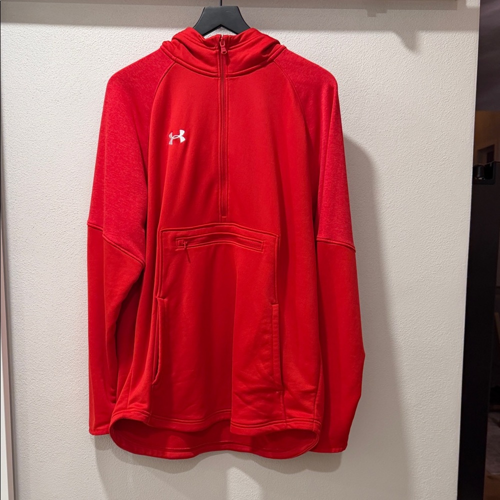 Under Armour Vibrant Red Half-Zip Hoodie